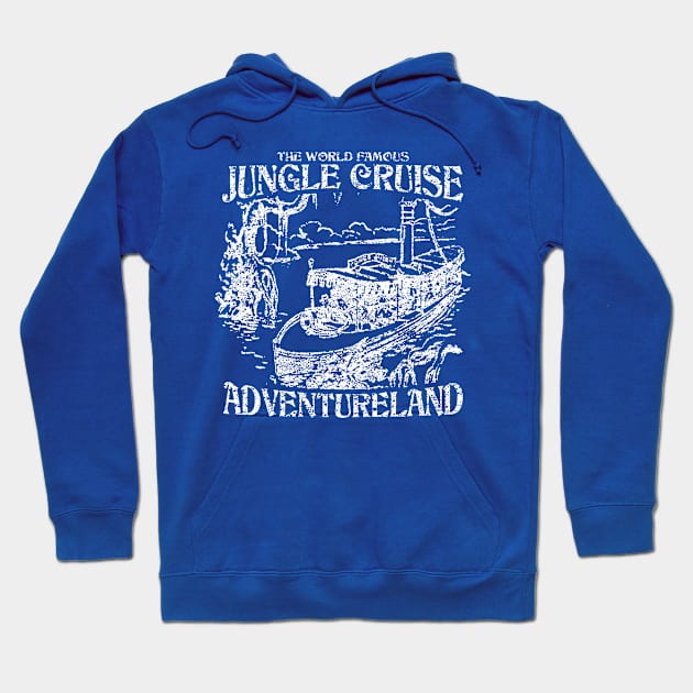 World Famous Jungle Cruise - White Variant Hoodie by Mouse Magic with John and Joie